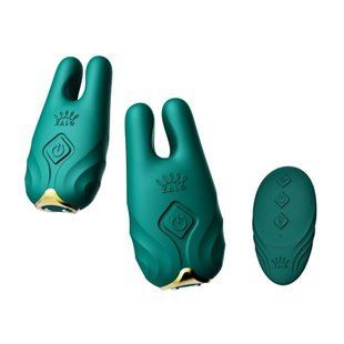 Смарт-вибратор для груди Zalo Nave Turquoise Green &ndash; пульт дистанционного управления, управление через приложение SO7488 фото