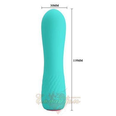 Вібратор - Pretty Love Elfin, 12 режимів, зарядка через USB, зелений колір BI-014546 фото