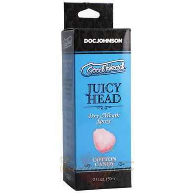 Зволожуючий оральний спрей - Doc Johnson GoodHead – Juicy Head Dry Mouth Spray – Cotton Candy 59мл