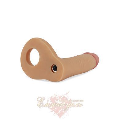 Насадка для двойного проникновения - The Ultra Soft Double Sleeve 5,8" Vibro Flesh 6452LV1131 фото