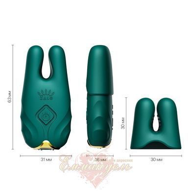 Смарт-вибратор для груди Zalo Nave Turquoise Green &ndash; пульт дистанционного управления, управление через приложение SO7488 фото