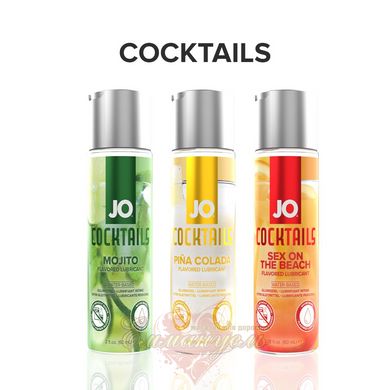 Лубрикант - System JO Cocktails - Pina Colada без цукру, рослинний гліцерин (60 мл)