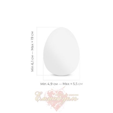 Мастурбатор-яйцо - Tenga Egg Boxy с геометрическим рельефом