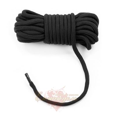Веревка для бондажа - 10 meters Fetish Bondage Rope, Black