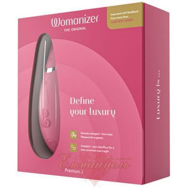 Вакуумный клиторальный стимулятор - Womanizer Premium 2 - Raspberry, функции Autopilot и Smart Silenc W44081 фото