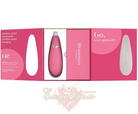 Вакуумный клиторальный стимулятор - Womanizer Premium 2 - Raspberry, функции Autopilot и Smart Silenc W44081 фото