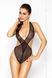 Боди монокини - OBSYDIAN BODY black L/XL - Passion EL14401 фото 1