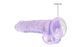 Прозорий фалоімітатор на присосці - Realrock Dildo 8" Purple 62530036-REA092PUR фото 4