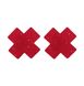 Cross shaped pestis - TABOOM Nipple X Covers, red
