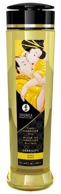 Массажное масло - Shunga Serenity Monoi (240 мл) натуральное увлажняющее