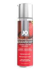 Лубрикант - System JO Chocolate Covered Strawberry (60 мл) без сахару, рослинний гліцерин