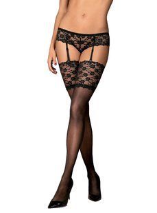 Obsessive Letica stockings black, S/M 410806 &mdash; photos