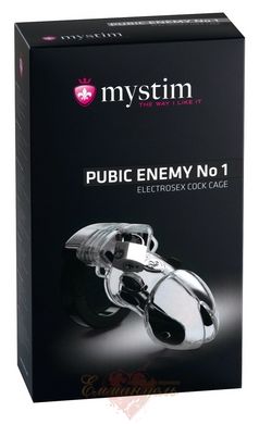 Мужской пояс верности - Mystim Pubic Enemy No 1 - Original, с электропроводящей поверхностью