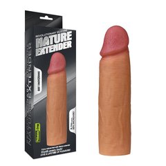 Penis attachment - Revolutionary Silicone Nature Extender Flesh, Add 1"