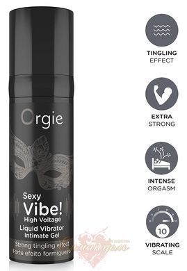 Liquid Vibrator - ORGIE Sexy Vibe! High Voltage, 15 ml Super strong OR21203 &mdash; photos