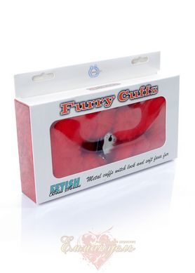Наручники - Fetish Boss Series Furry Cuffs Red