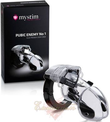 The male loyalty belt - Mystim Pubic Enemy No 1 - Original, with an electrically conductive surface