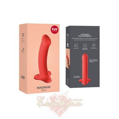 Фаллоимитатор &ndash; Fun Factory MAGNUM, оранжевый, очень гибкий, длина 18,3 см, диаметр 3,7 см SX0985 фото