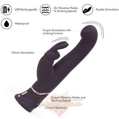 Вібратор-кролик - Fifty Shades of Gray Greedy Girl, dark purple FS80004 фото