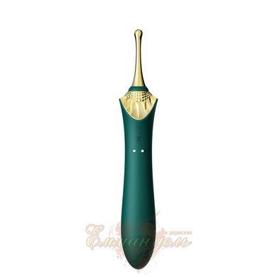 Многофункциональный вибратор Zalo Bess 2 Turquoise Green &ndash; 4 насадки, подогрев SO8238 фото