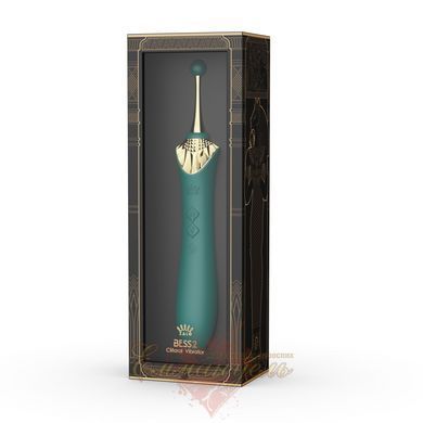 Многофункциональный вибратор Zalo Bess 2 Turquoise Green &ndash; 4 насадки, подогрев SO8238 фото