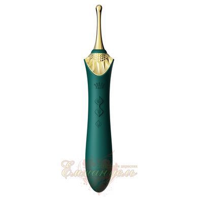Многофункциональный вибратор Zalo Bess 2 Turquoise Green &ndash; 4 насадки, подогрев SO8238 фото