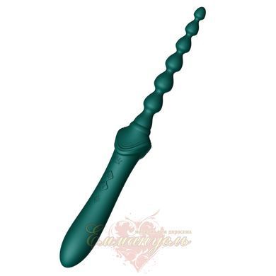 Многофункциональный вибратор Zalo Bess 2 Turquoise Green &ndash; 4 насадки, подогрев SO8238 фото