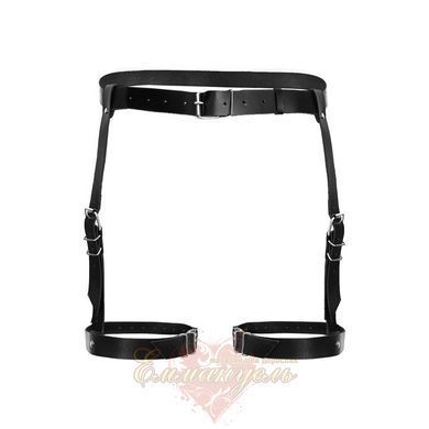 Sexy garters Art of sex Gwen made of genuine leather, black, XS-2XL SO7369 &mdash; photos