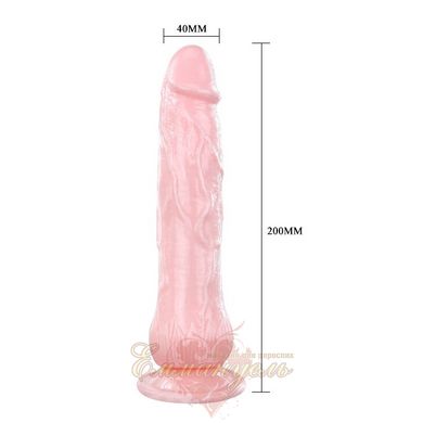 Вибратор - Lifelike Dong, Squirt like real man, vibration, Flesh, 19,5cm