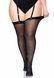 Sheer backseam stockings Leg Avenue Sheer Backseam Stockings black, plus size SO7912 - photos (3