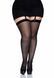 Sheer backseam stockings Leg Avenue Sheer Backseam Stockings black, plus size SO7912 - photos (1