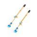 Nipple Clamps - Art of Sex &ndash; Crystal Heart Blue, gold SO8517 &mdash; photos