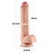 Dildo - 9.0'' Sliding Skin Dual Layer Dong 6452LV317004 - photos (9