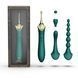 Многофункциональный вибратор Zalo Bess 2 Turquoise Green &ndash; 4 насадки, подогрев SO8238 фото 2