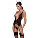 Напівпрозорий корсет Passion Exclusive Mirajane Corset, чорний, S/M PS26408 фото 1
