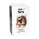 Sexy garters Art of sex Gwen made of genuine leather, black, XS-2XL SO7369 - photos (4