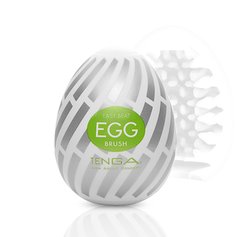 Masturbator-egg - Tenga Egg Brush with relief in the form of large bristles