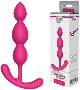 Anal beads - Cheeky Love Silky Smooth T-Teardrop