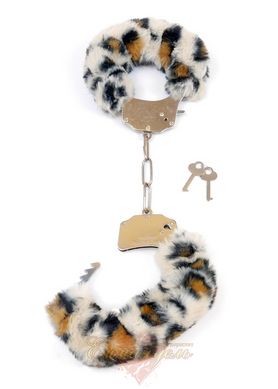 Fetish Boss Series Furry Cuffs Leopard