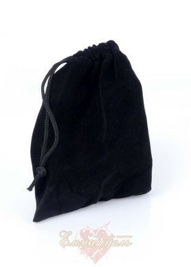 Анальна пробка з металу з рожевим кристалом &ndash; Dark Silver, 9,5 см, для початківців і досвідчених 64-00053 фото