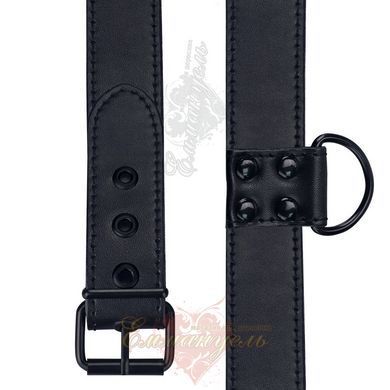 Нашийник з повідцем - Bondage Fetish Black Matt Collar With Leash 6452LVTOY686 фото