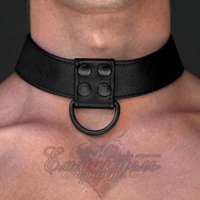 Нашийник з повідцем - Bondage Fetish Black Matt Collar With Leash 6452LVTOY686 фото