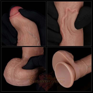 Фаллоимитатор - 8'' DUAL LAYERED SILICONE COCK 66-LV411043 фото