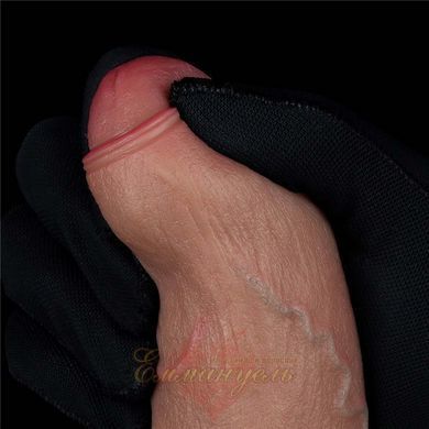 Фаллоимитатор - 8'' DUAL LAYERED SILICONE COCK 66-LV411043 фото