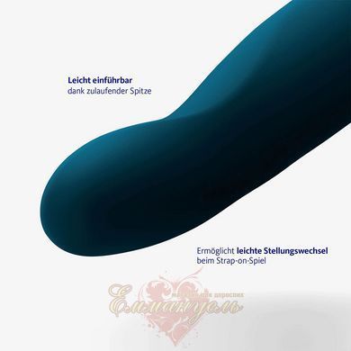 Фалоімітатор - Fun Factory LIMBA FLEX L, колір морської хвилі, гнучкий, з ефектом пам&rsquo;яті, підходить для точки G SX0996 фото