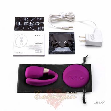 Вібратор для пар - LELO Tiani 3 Deep Rose, 2 мотори, пульт ДУ