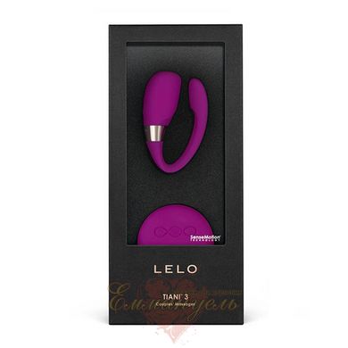 Вібратор для пар - LELO Tiani 3 Deep Rose, 2 мотори, пульт ДУ