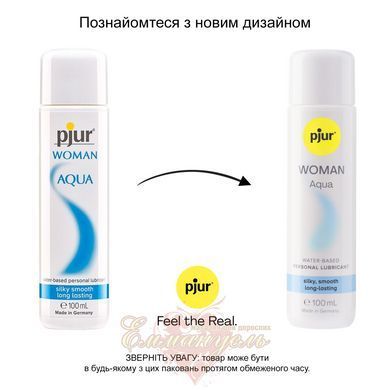 Лубрикант на водной основе - pjur Woman Aqua 100 мл, для интенсивного скольжения PJ10370 фото