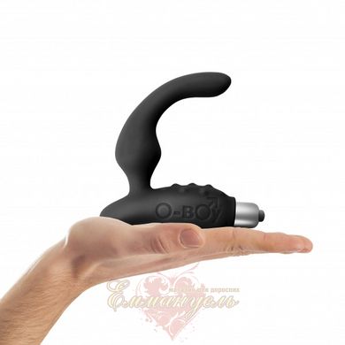 Prostate Massager - Rocks Off O-Boy Black for beginners, max diameter 30mm, perineal massage