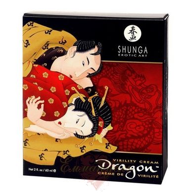 Стимулюючий крем для пар - Shunga SHUNGA Dragon Cream (60 мл), ефект тепло-холод і поколювання